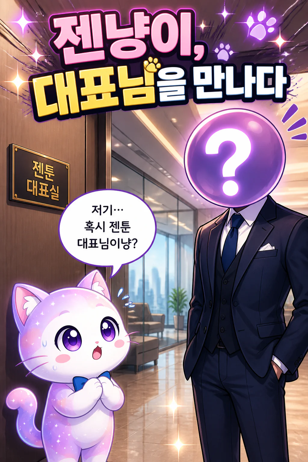 젠냥이 젠툰 대표를 만나다