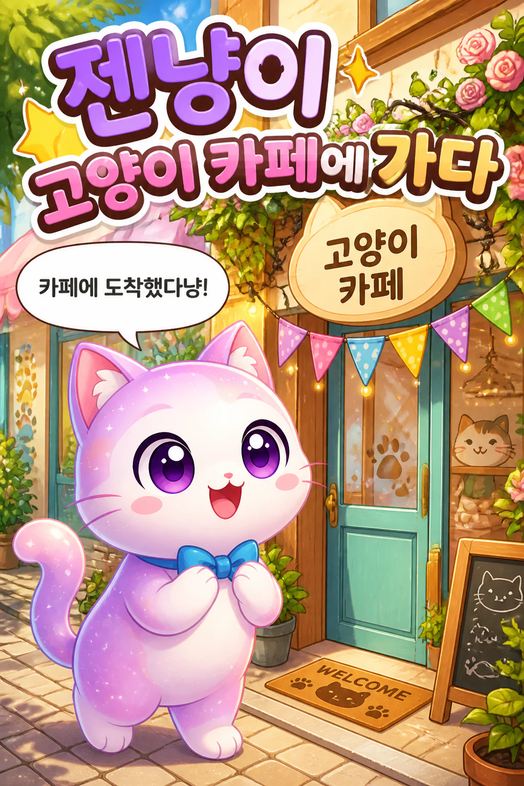 젠냥이 고양이 카페에 놀러가다