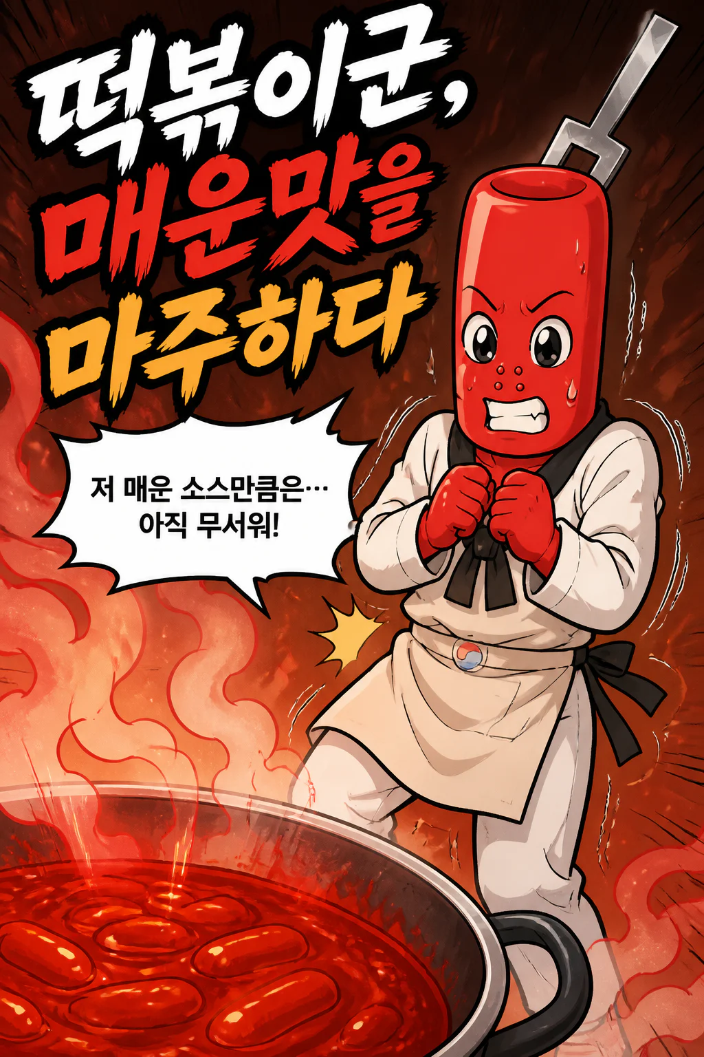 떡볶이군 매운맛 소스에 대한 두려움을 극복하다