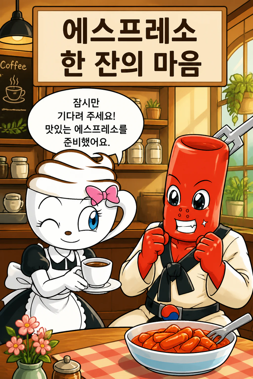 떡볶이군 에스프레소를 대접받다