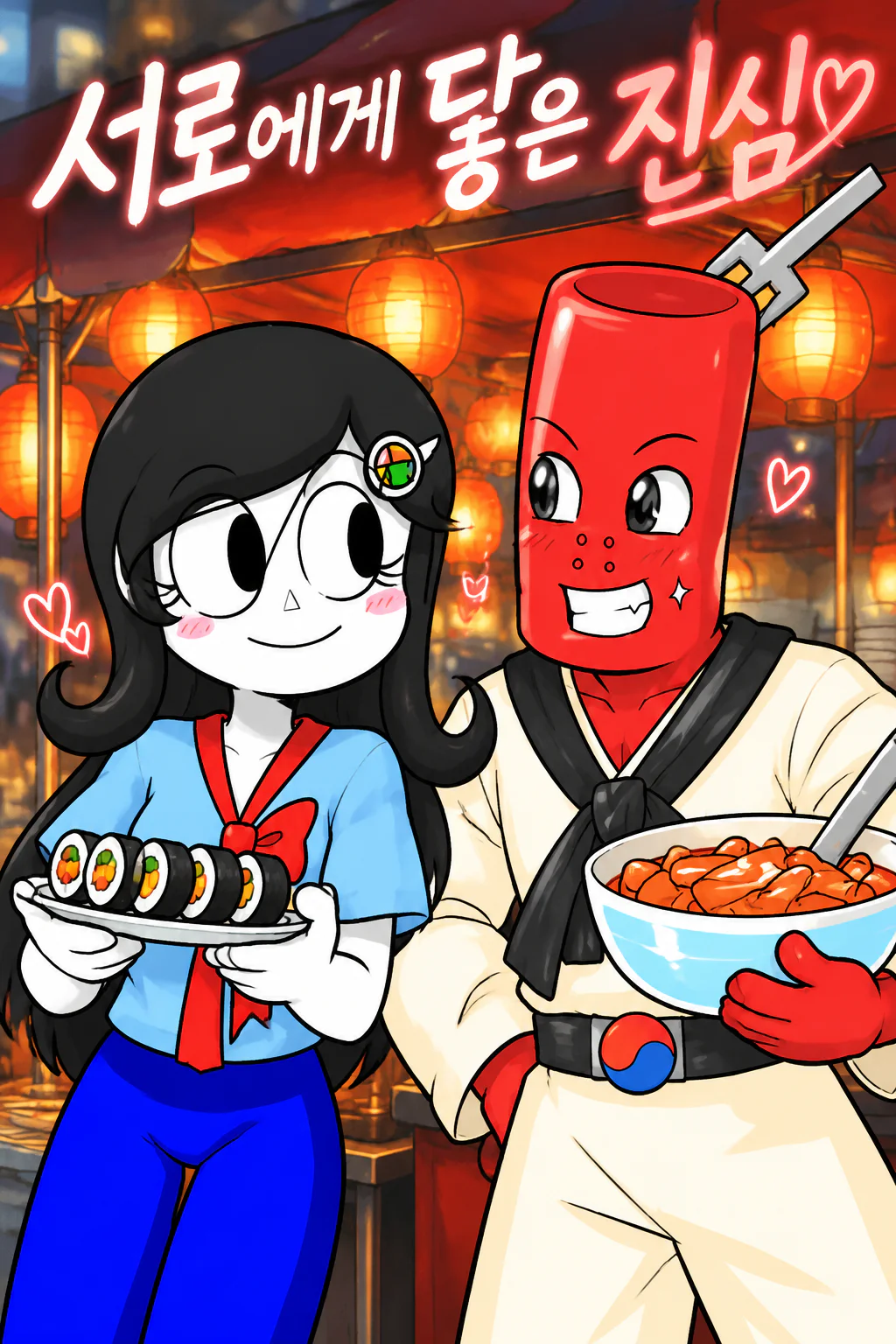 떡볶이군과 김밥소녀 서로에게 닿은 진심