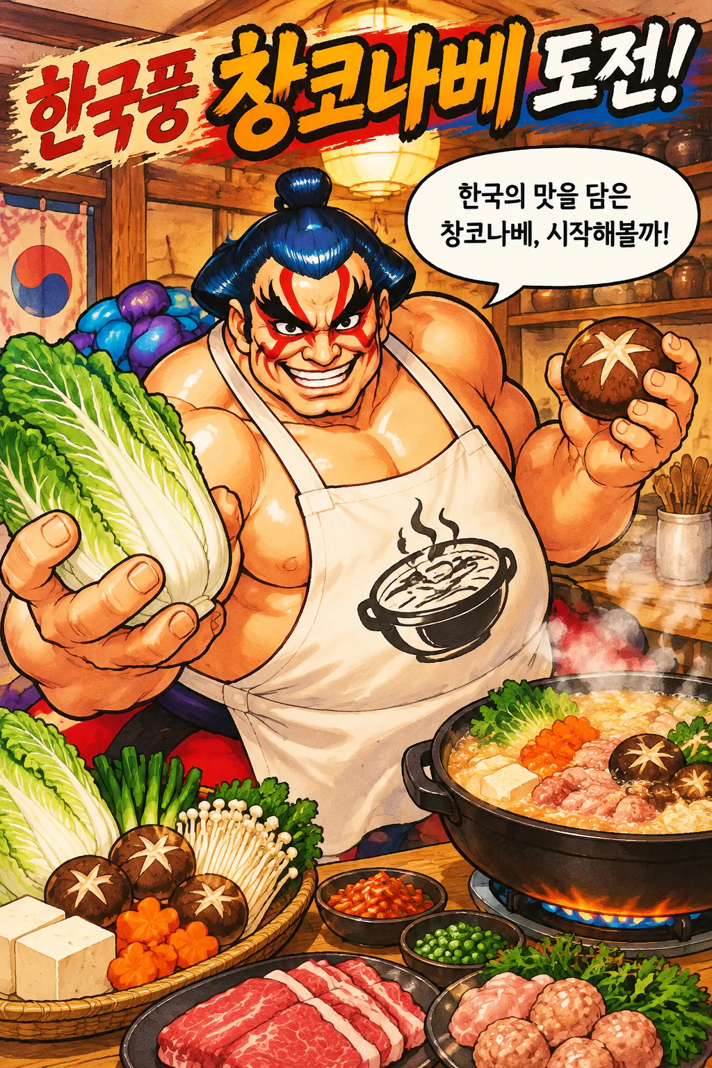 에드몬드 혼다 한국풍 창코나베를 만들다
