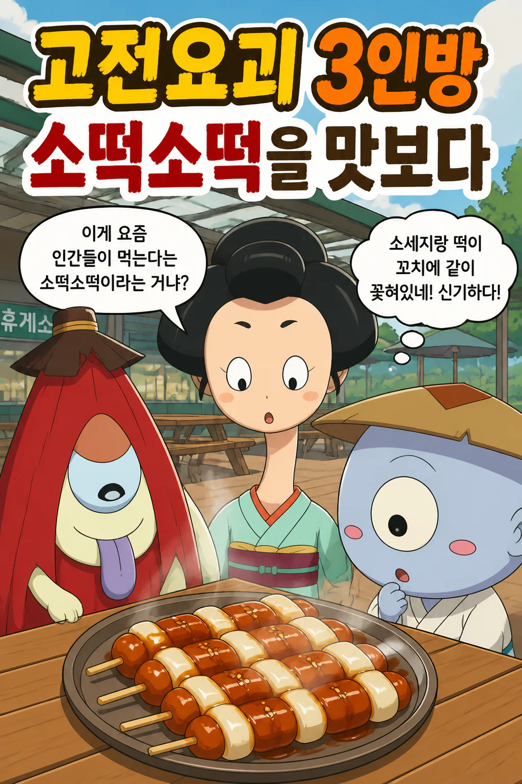 고전요괴 3인방 소떡소떡을 먹다