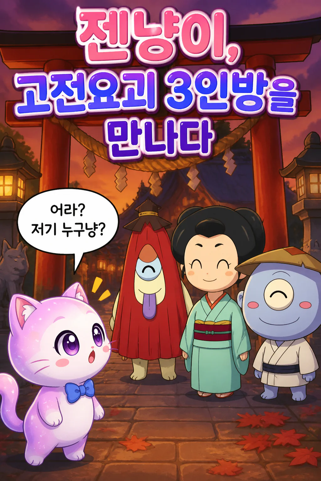 젠냥이 고전요괴 3인방을 만나다