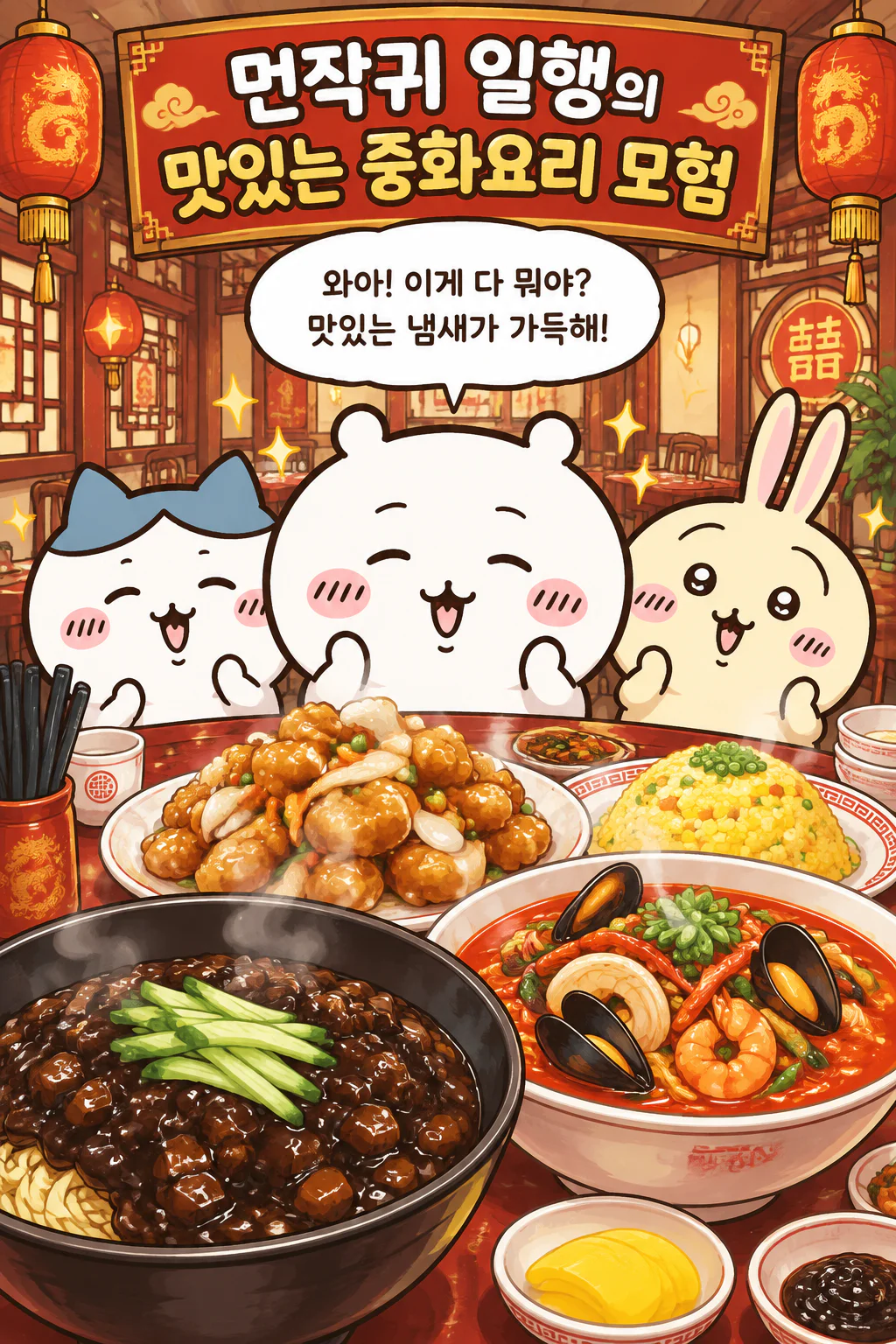 한국식 중화요리들을 먹다