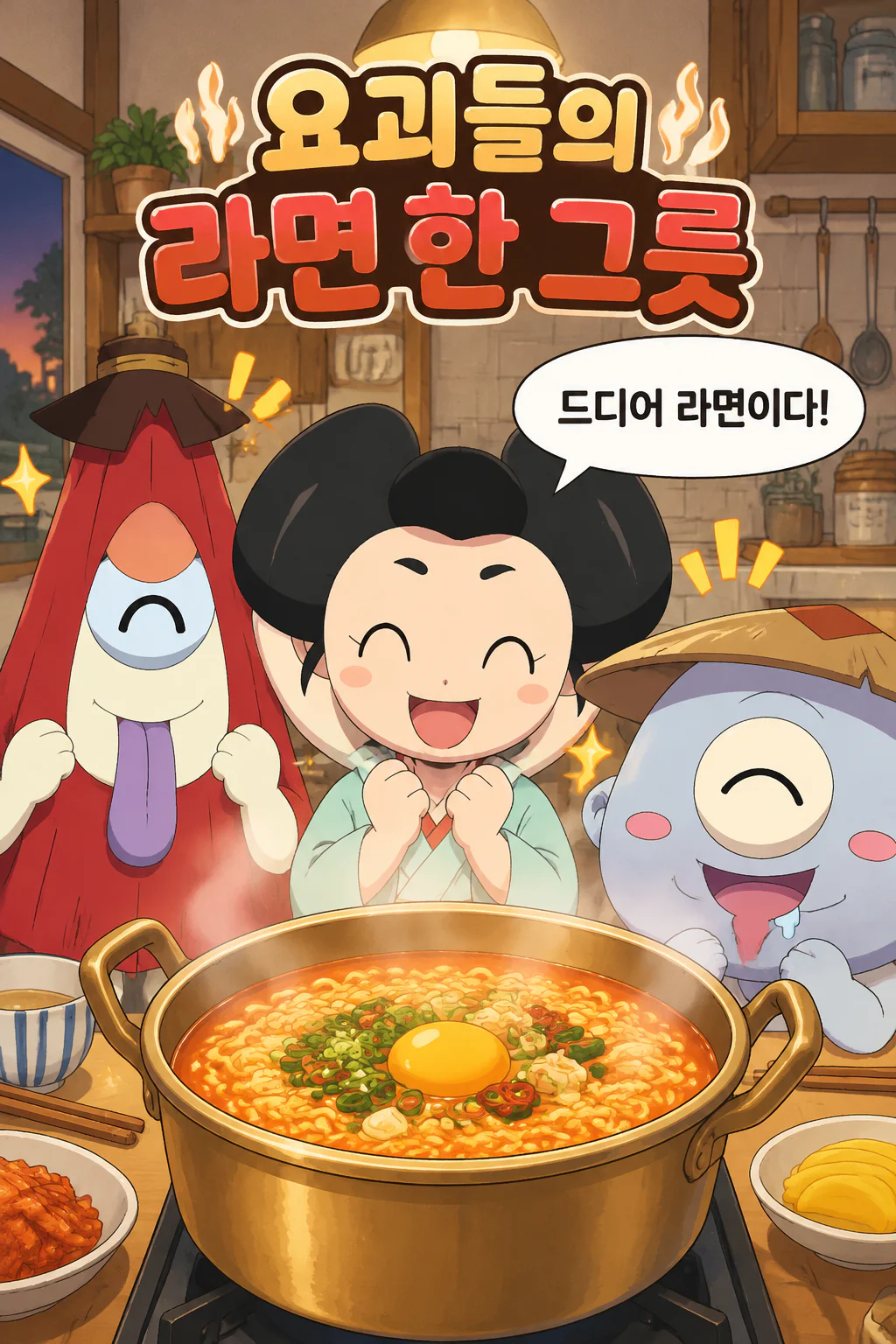 한국식 라면을 먹다