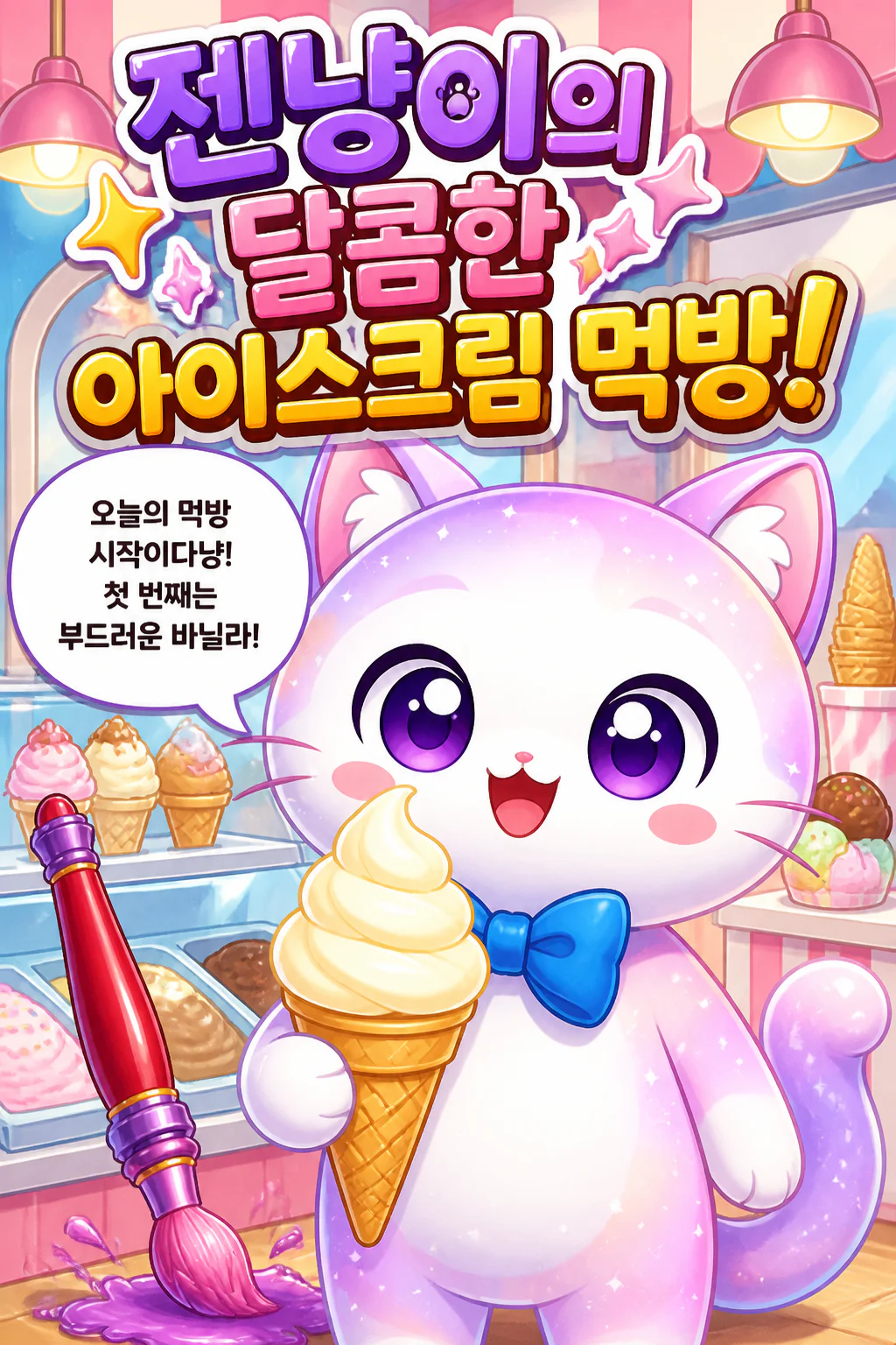 젠냥이의 먹방 아이스크림