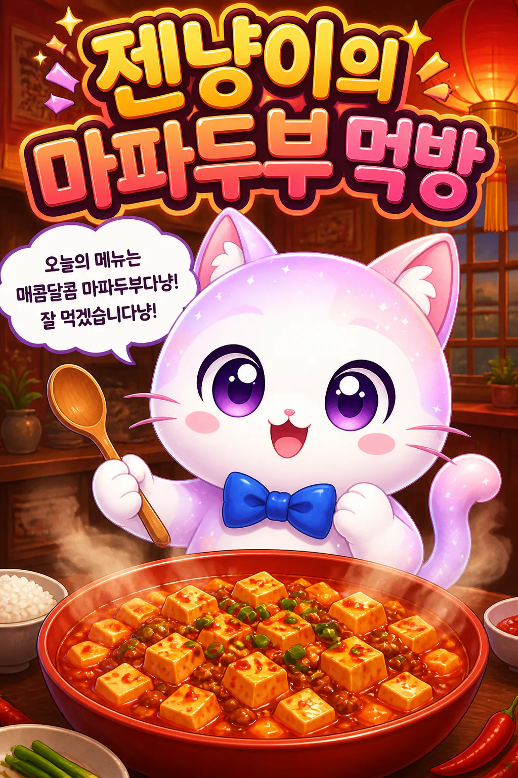 젠냥이의 먹방 마파두부