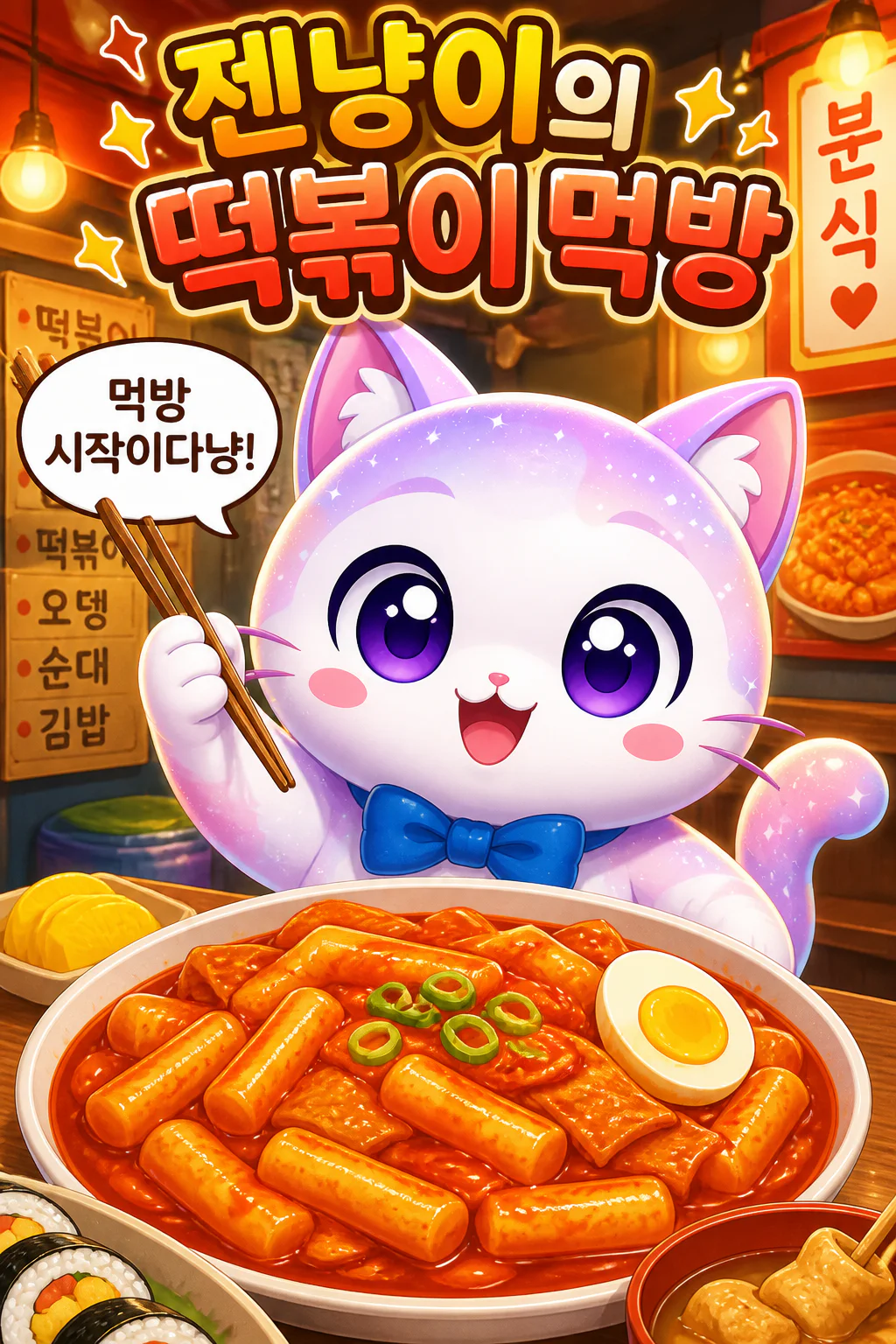 젠냥이의 먹방 떡볶이
