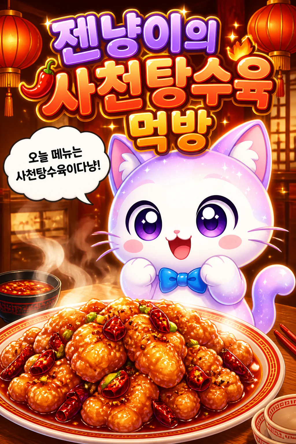 젠냥이의 먹방 사천탕수육