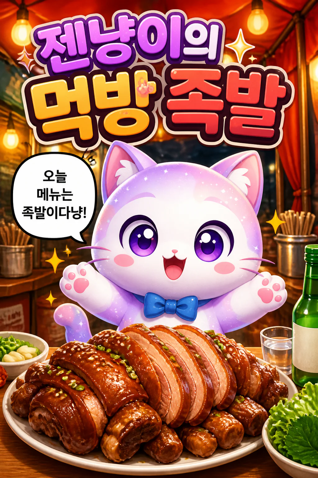 젠냥이의 먹방 족발
