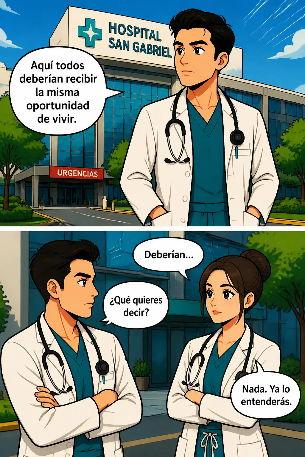 Bajo la bata blanca