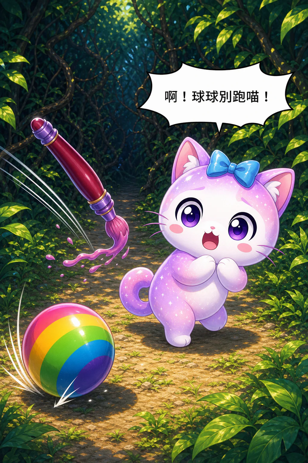 阿喵賣萌亂跑闖