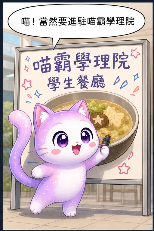 喵霸學理院之進駐學餐好喵生料理
