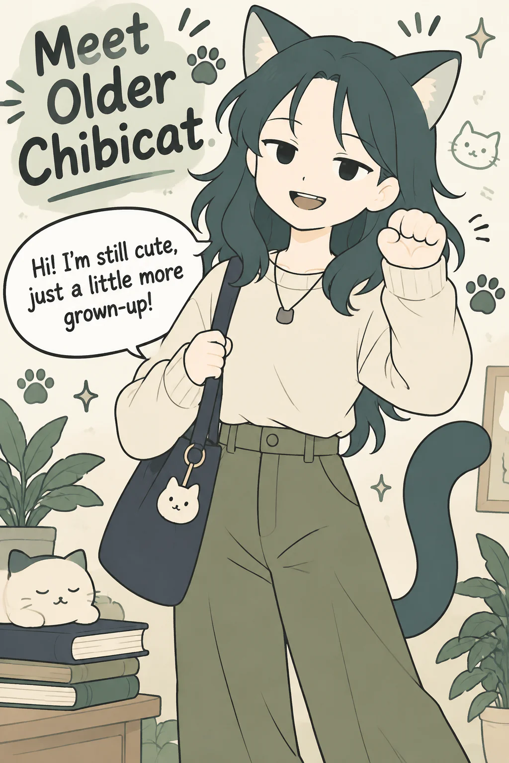 Make me a webtoon introducing my chibi