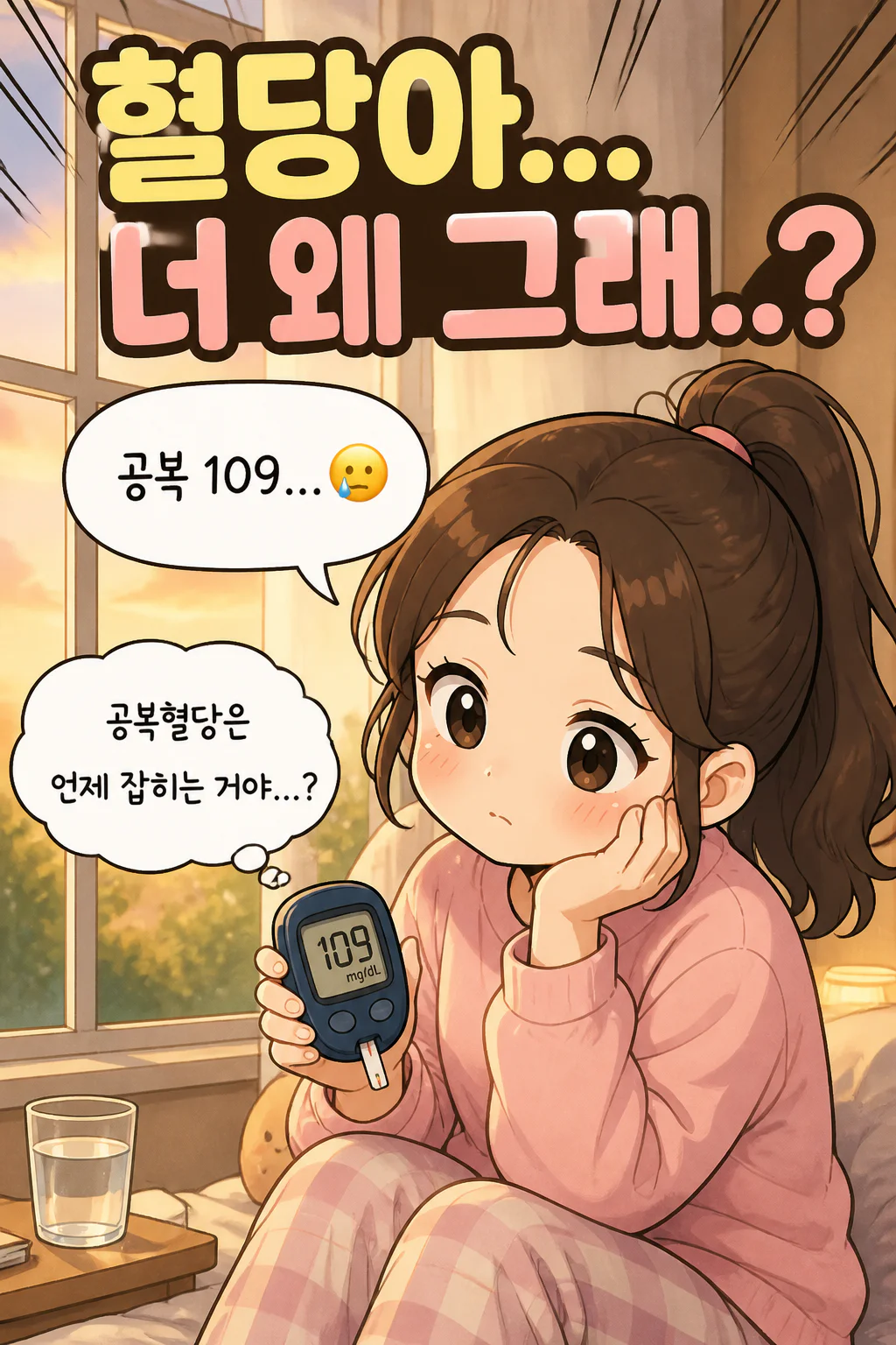 제목 혈당아... 너 왜 그래..? --- 1컷 🌞 아침 시작