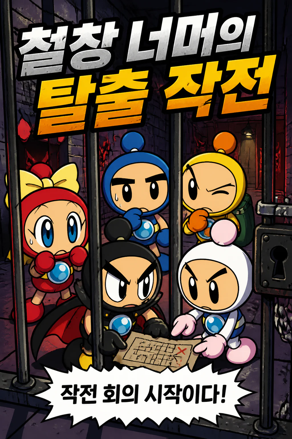 비다시티 히어로즈 다크 비다 본거지 감옥에서 탈출을 계획하다