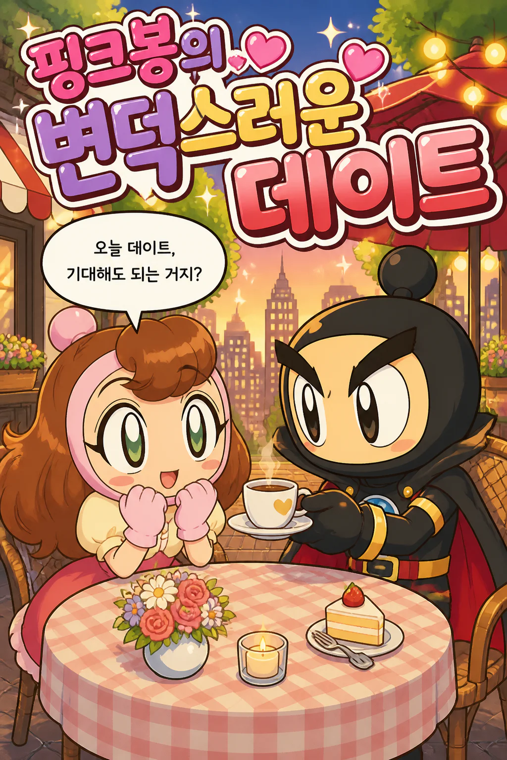 블랙봉과 데이트를 하는 핑크봉