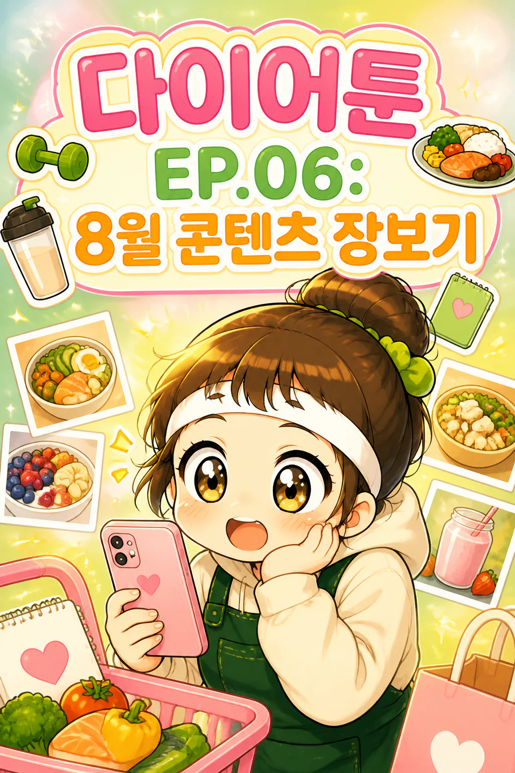 다이어툰 EP.05 생일이 끝났습니다… 반성의 시간. ⸻ 생일 주