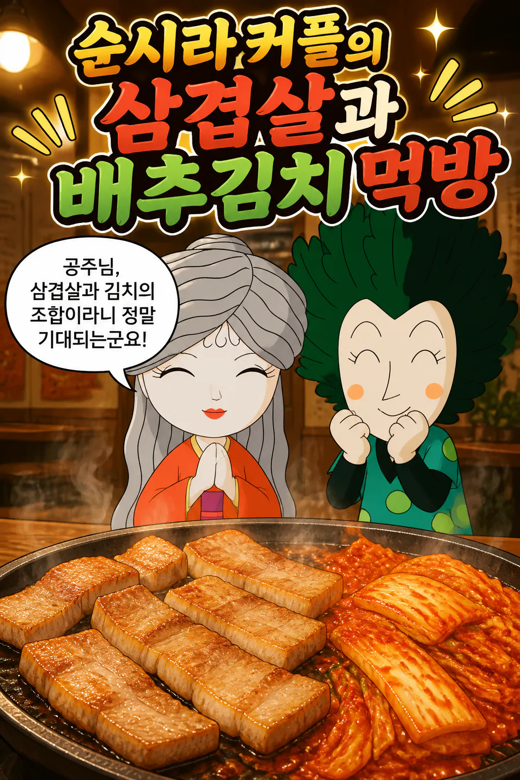 슌시라 삼겹살을 먹다