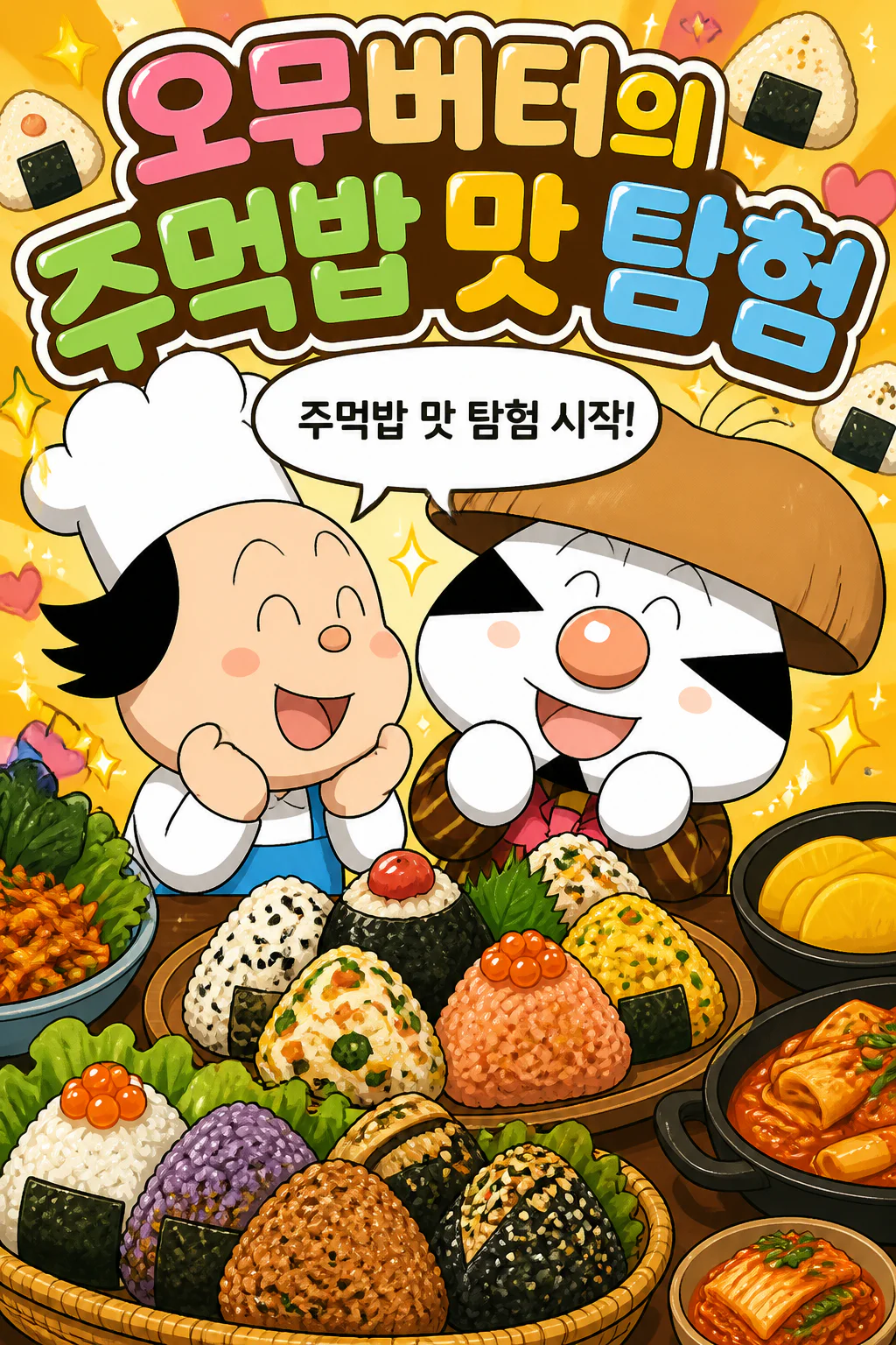 오무버터의 한국식 주먹밥 먹방