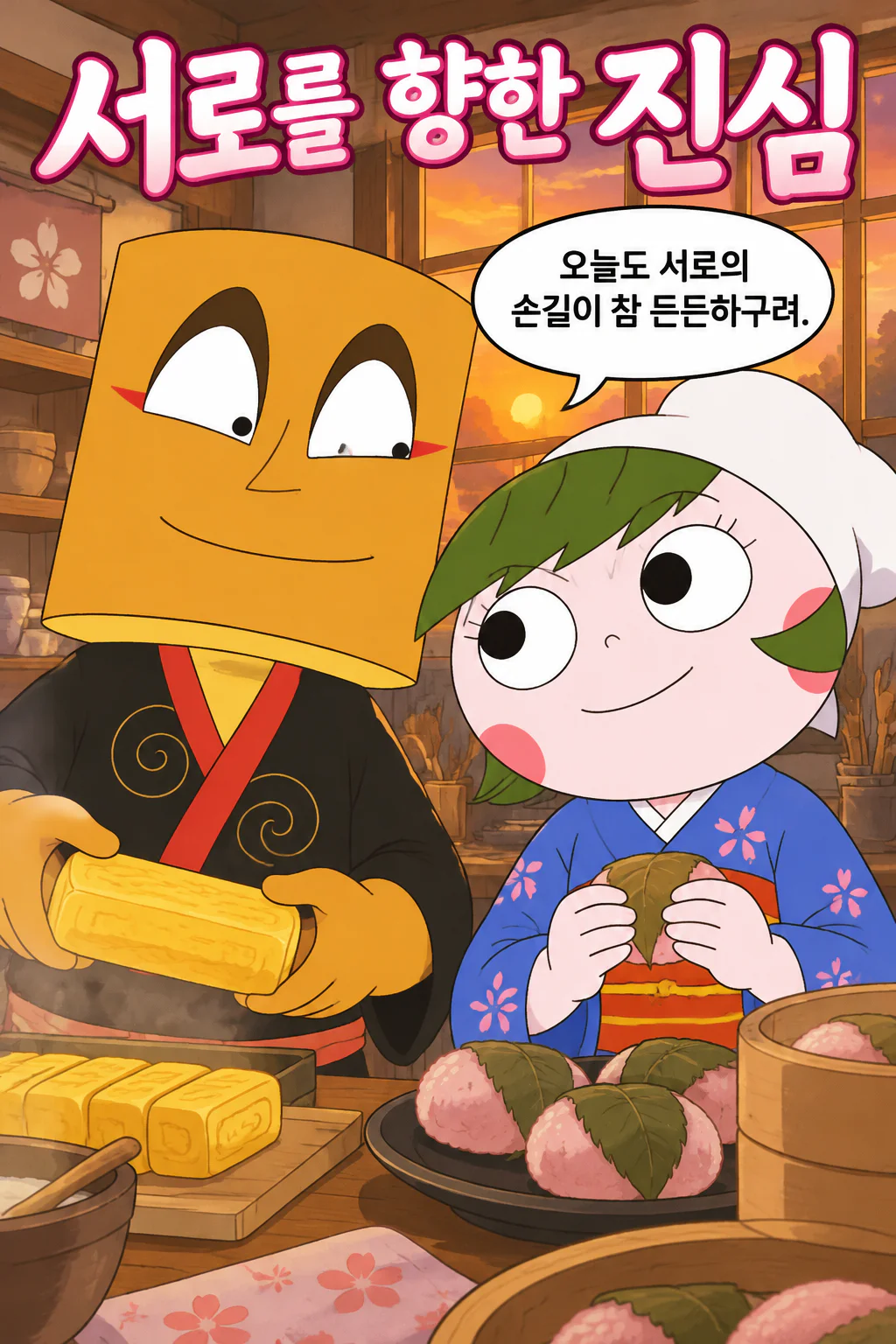 다테사쿠 커플 두 사람의 진심