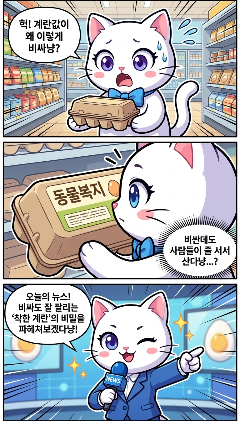 비싸도 사는 '착한 계란', 4년 만에 3배 껑충!